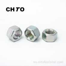 DIN 555 Grado 8 Hexagon Nuts Zinc chapado en